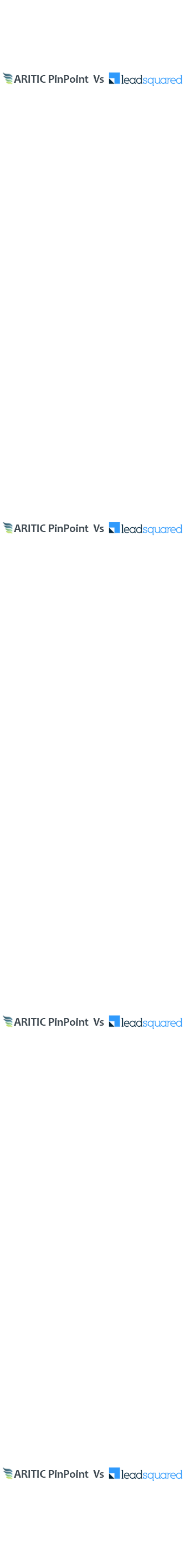 Aritic PinPoint Vs LeadSquared