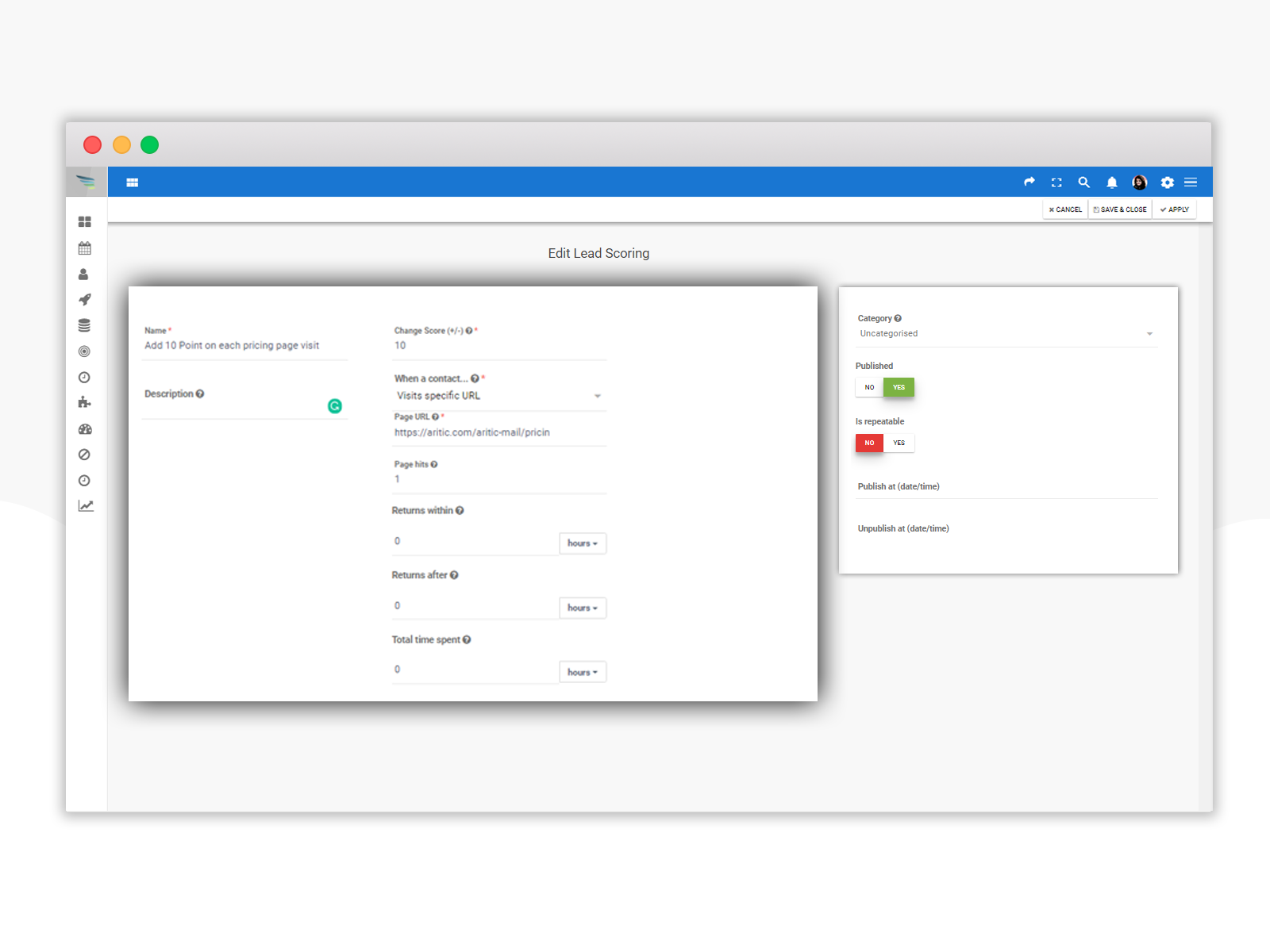 Identify Leads through Lead Scoring
